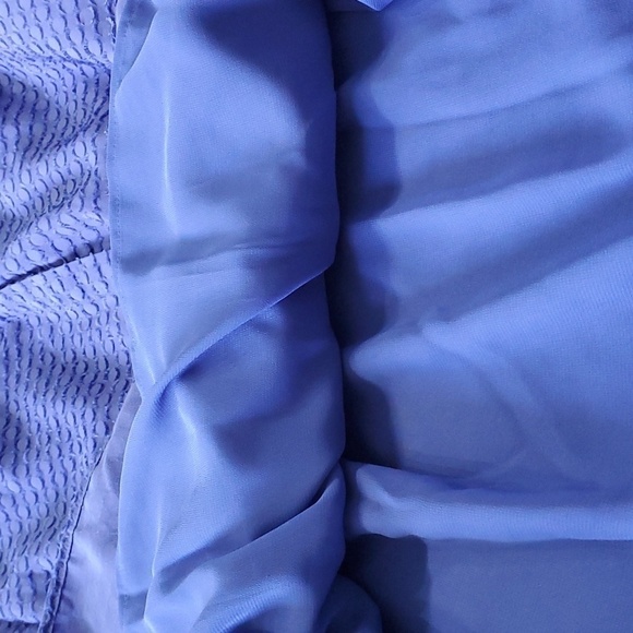 TALBOTS ROYAL BLUE BEAUTIFUL blouse, Size 3X. 3/4 sleeves. Completely lined. - Picture 10 of 12